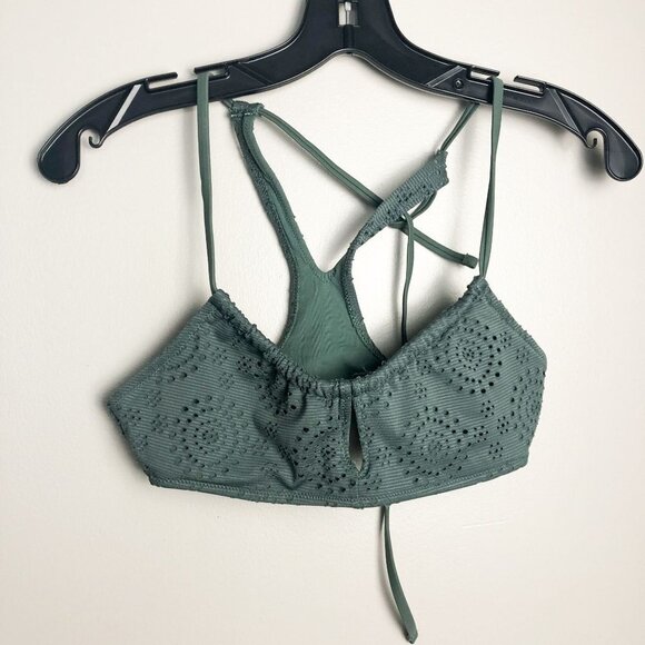 Aerie Adjustable Racerback Strappy Green Bikini Top Small - Picture 1 of 5